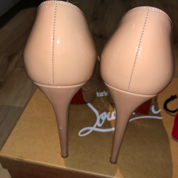 CL Dirditta Patent Platform Red Sole Pump Size 38 - Picture 8 of 8